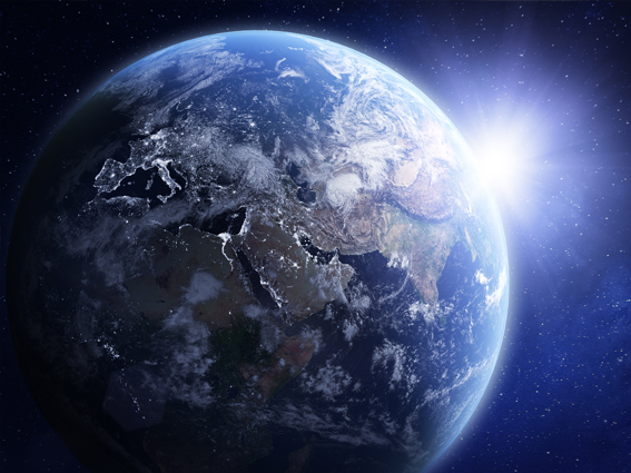 Immagine della terra ripresa dallo spazio